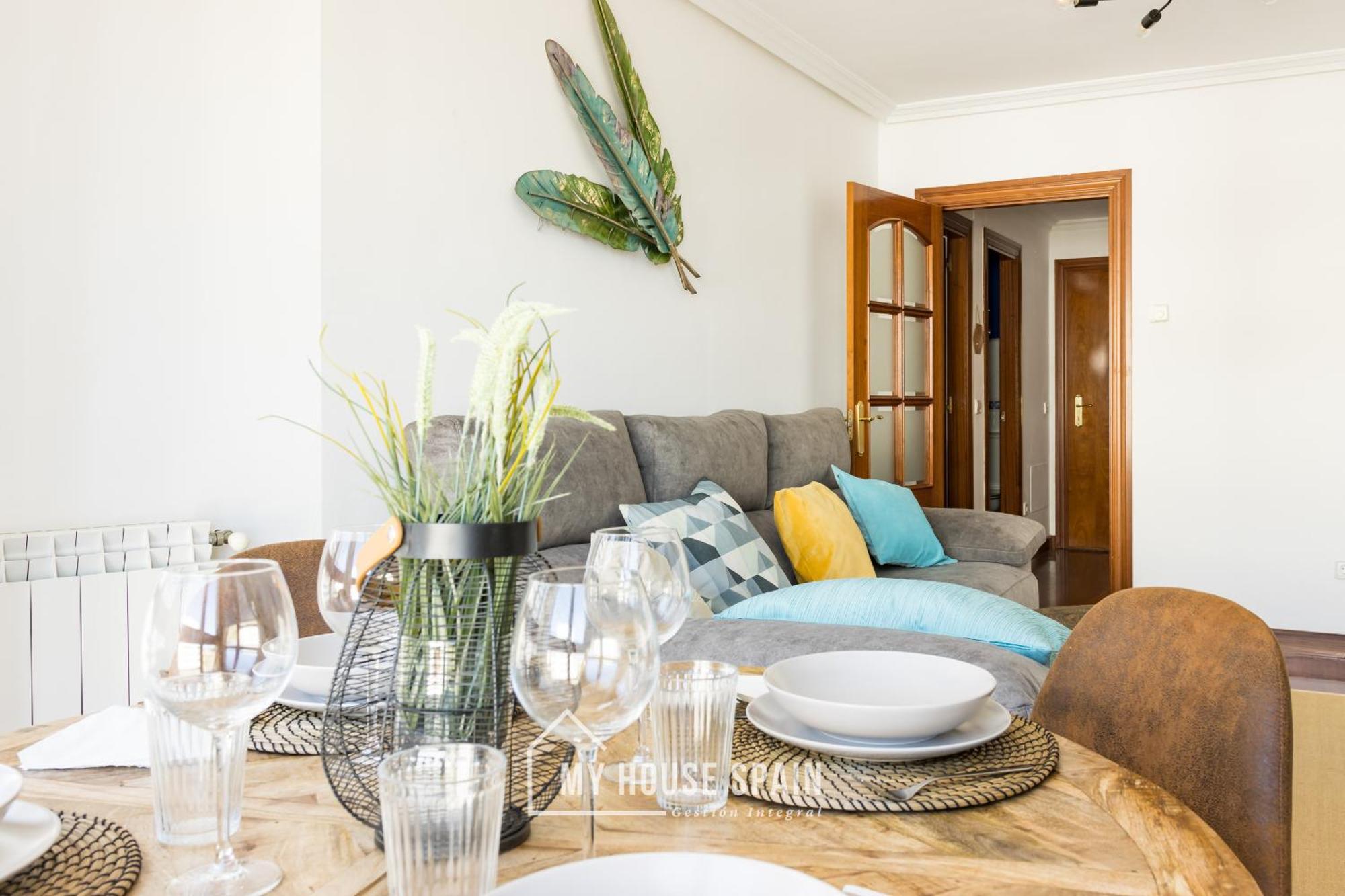Myhousespain - Playa De Poniente, Con Vistas Al Mar Y Parking Gratuito Gijon Luaran gambar