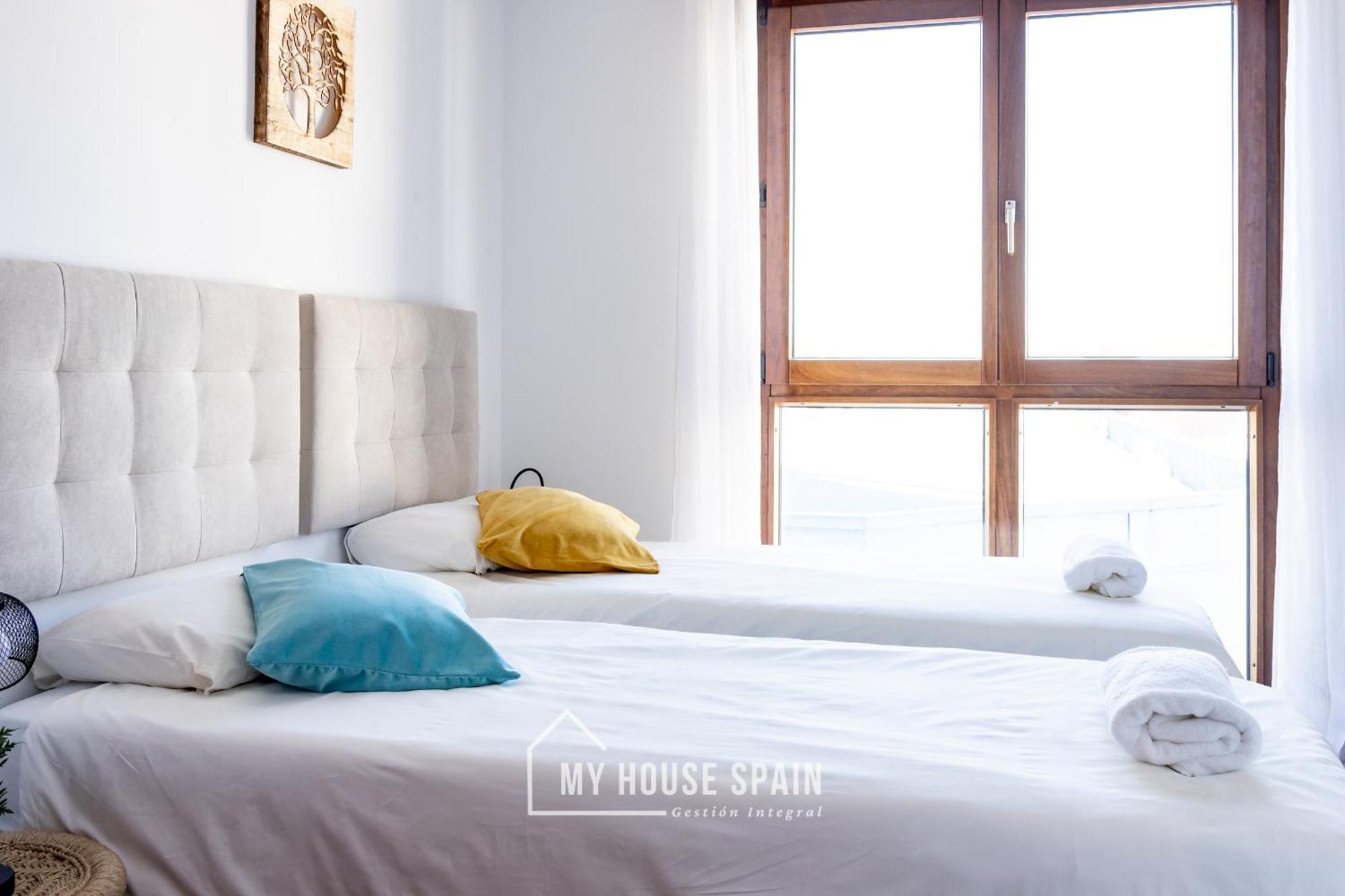 Myhousespain - Playa De Poniente, Con Vistas Al Mar Y Parking Gratuito Gijon Luaran gambar