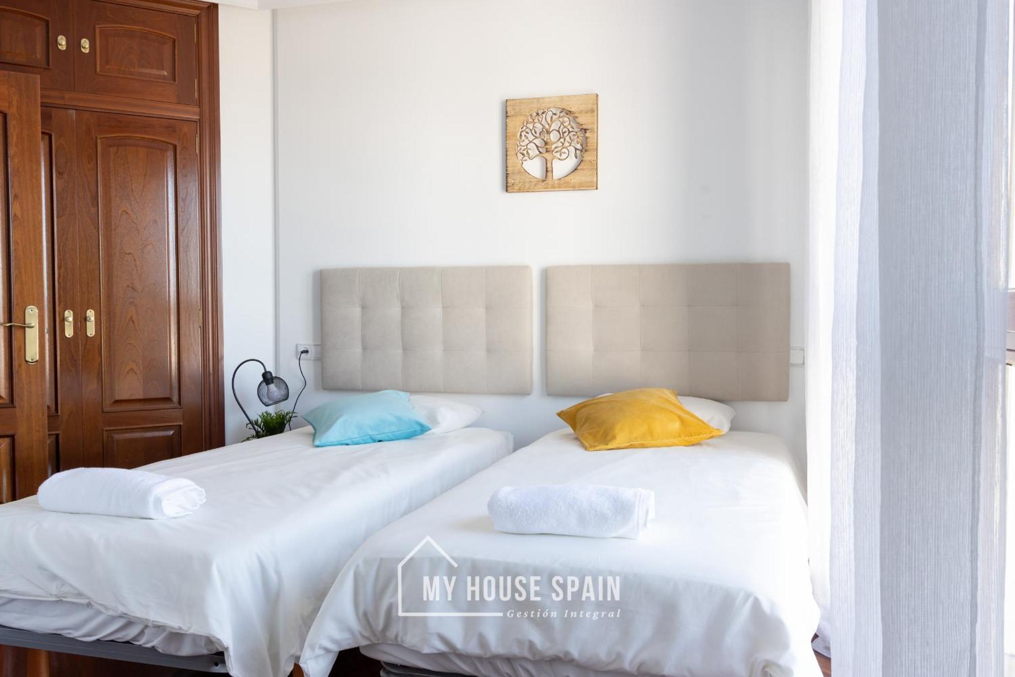Myhousespain - Playa De Poniente, Con Vistas Al Mar Y Parking Gratuito Gijon Luaran gambar